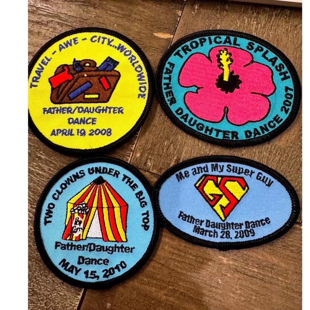 Vintage Girl Scout Father Daughter Dance Fun Patch Lot of 4 2007-2010